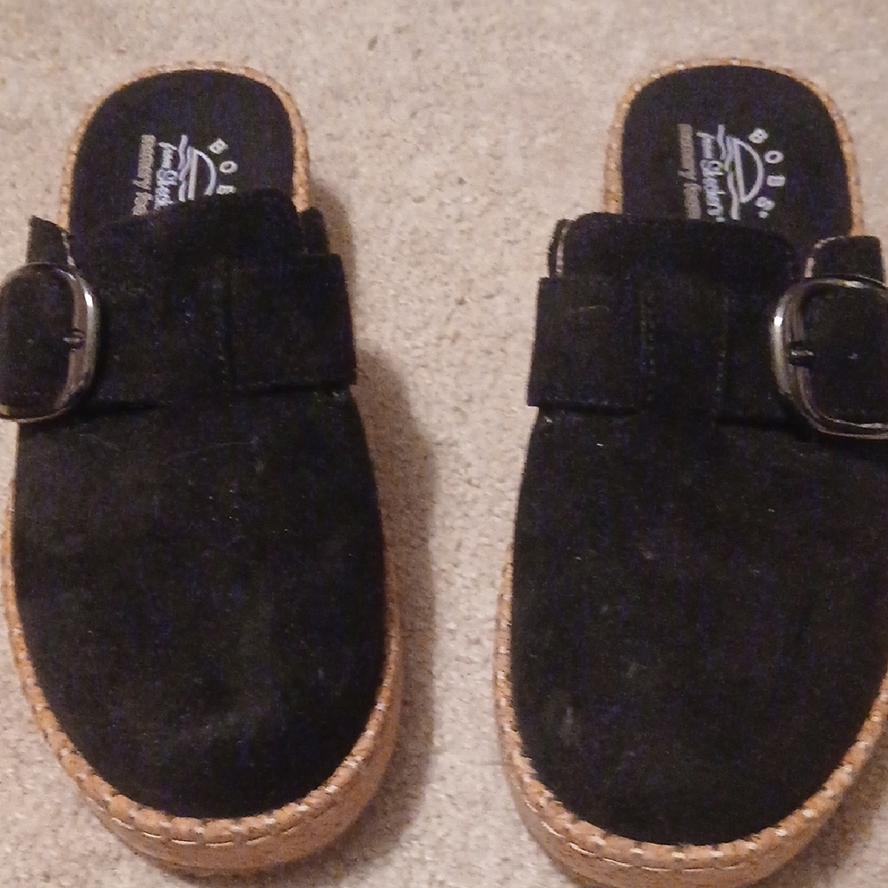 Womens Size 8 BOBS from Skechers Black Sandals